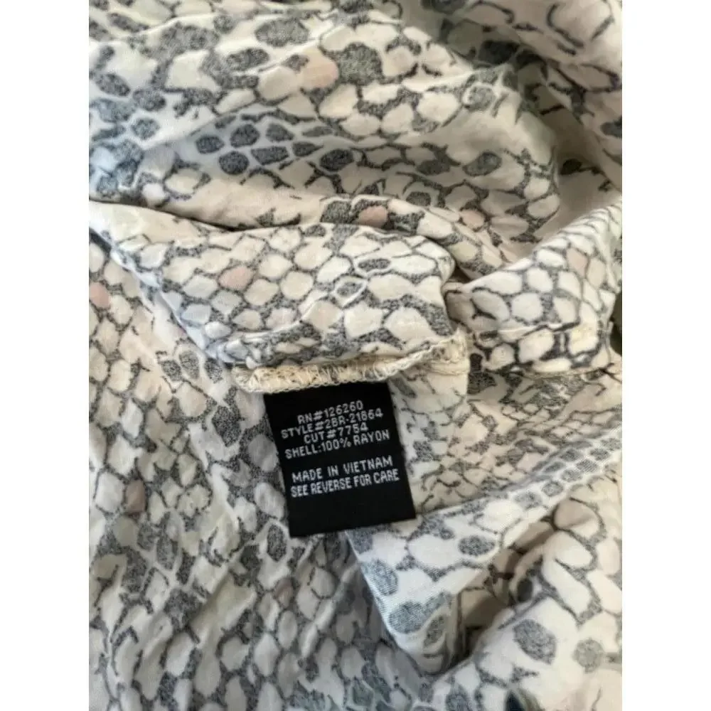 Velvet Heart Lush Women's Snake Print‎ Long Sleeve Blouse